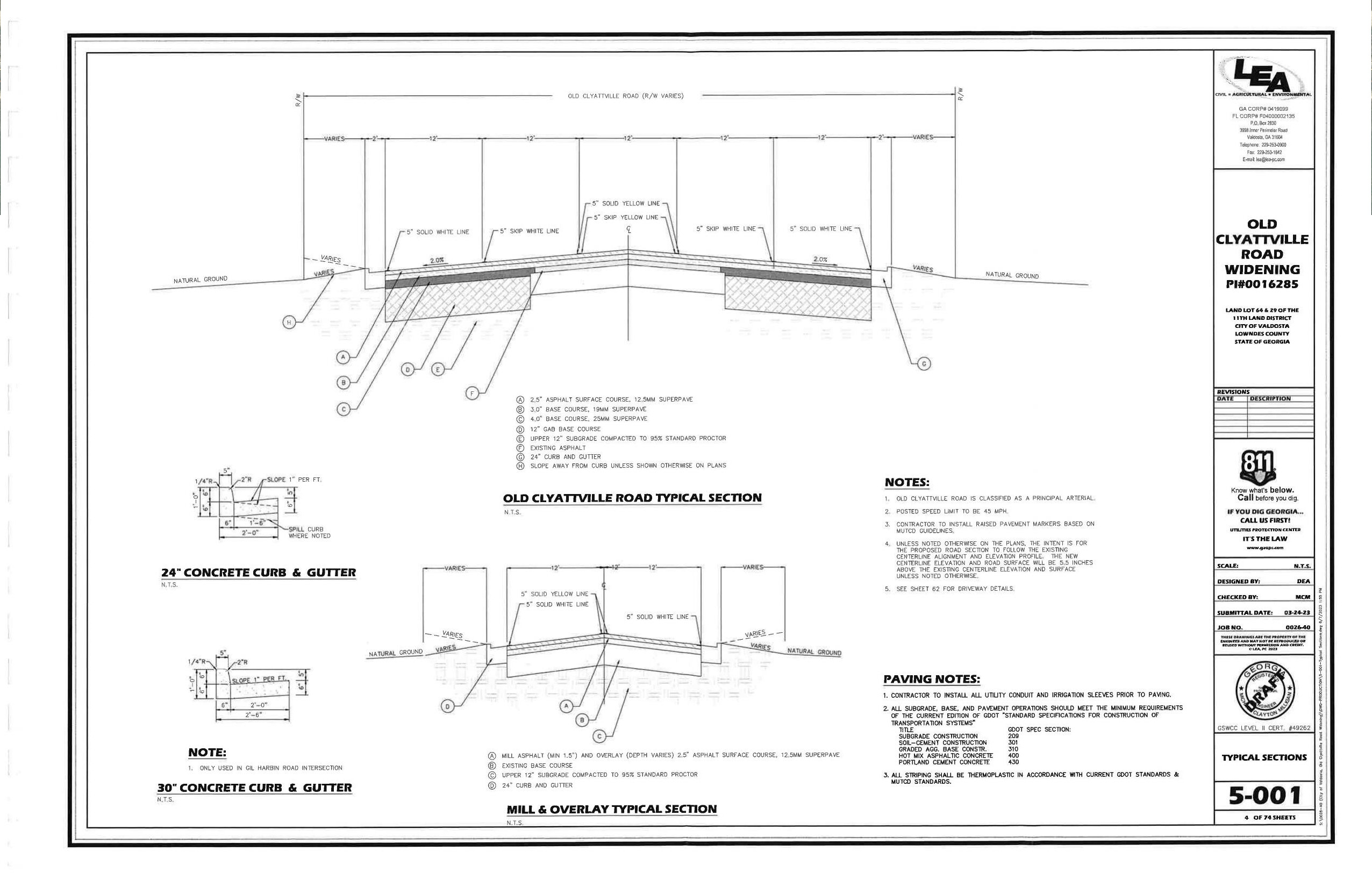 Typical Sections