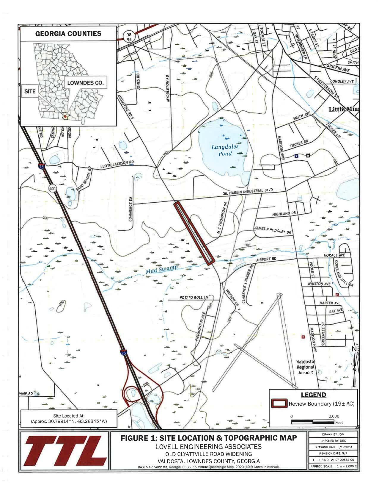 FIGURE 1: SITE LOCATION & TOPOGRAPHIC MAP