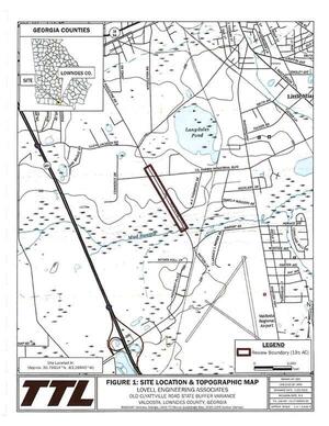 [FIGURE 1: SITE LOCATION & TOPOGRAPHIC MAP]