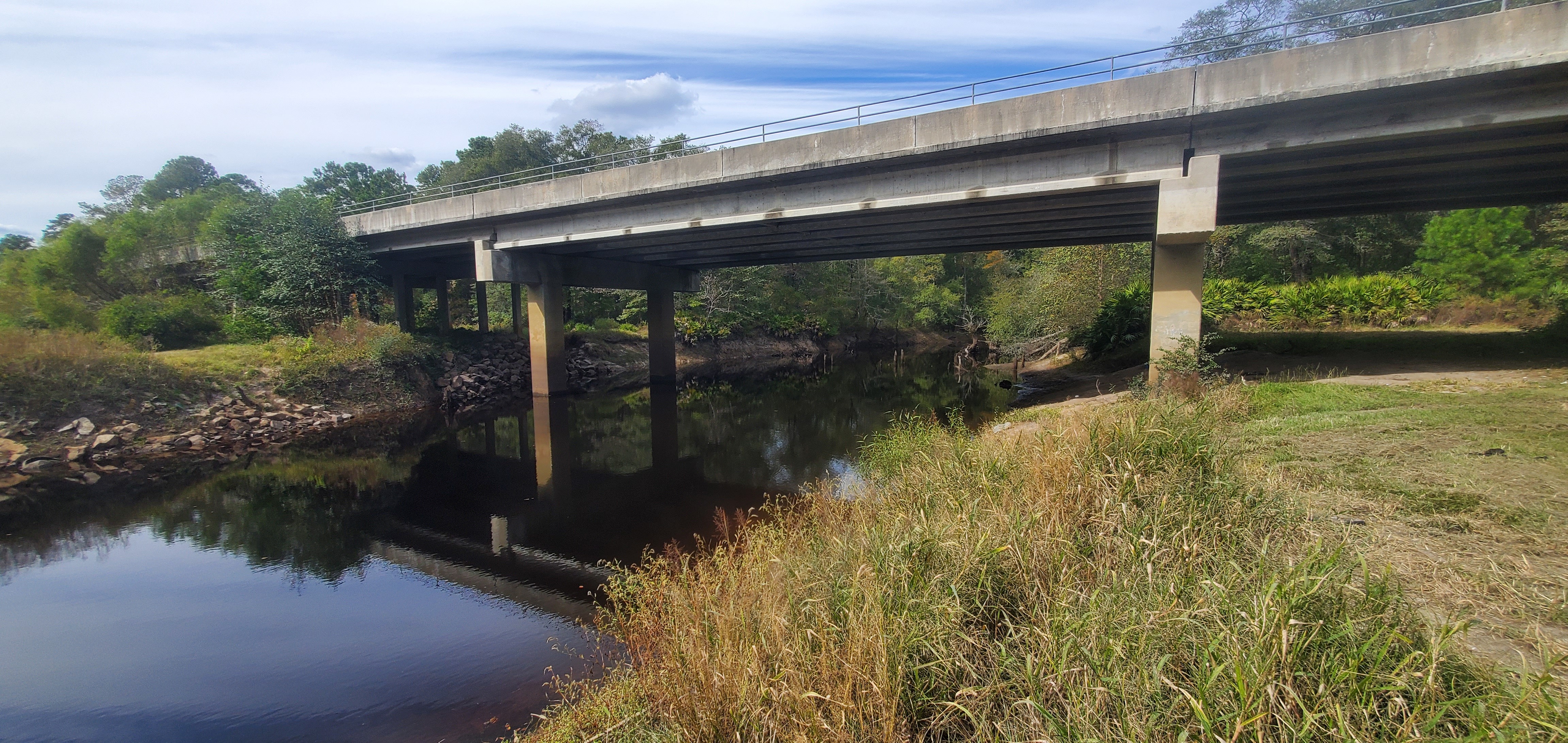 Hagan Bridge, GA 122, Withlacoochee River 2023-10-19, 2023:10:19 14:55:13, 31.0136495, -83.3015058