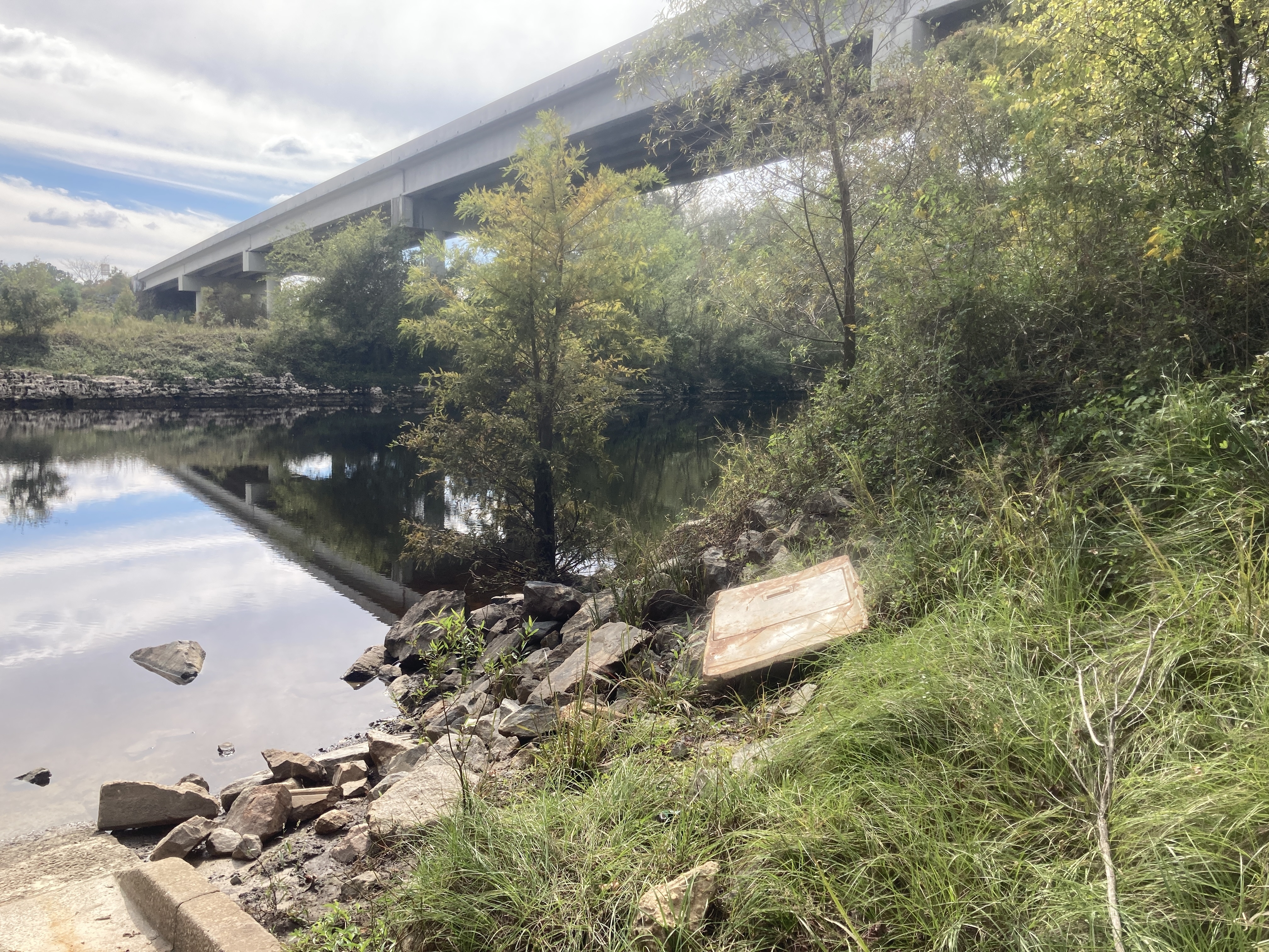 Upstream, State Line Boat Ramp, Withlacoochee River 2023-10-19