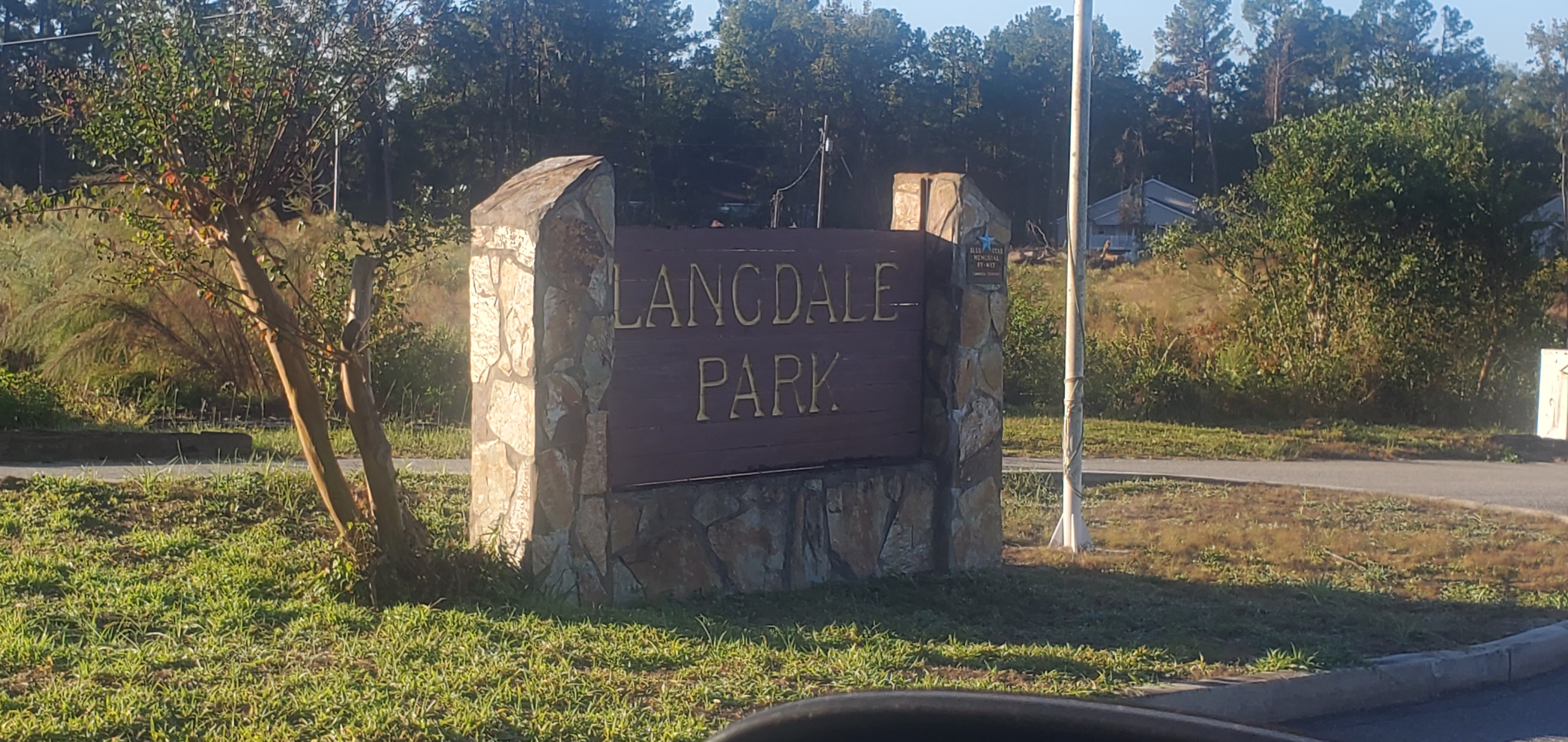 Langdale Park entrance sign