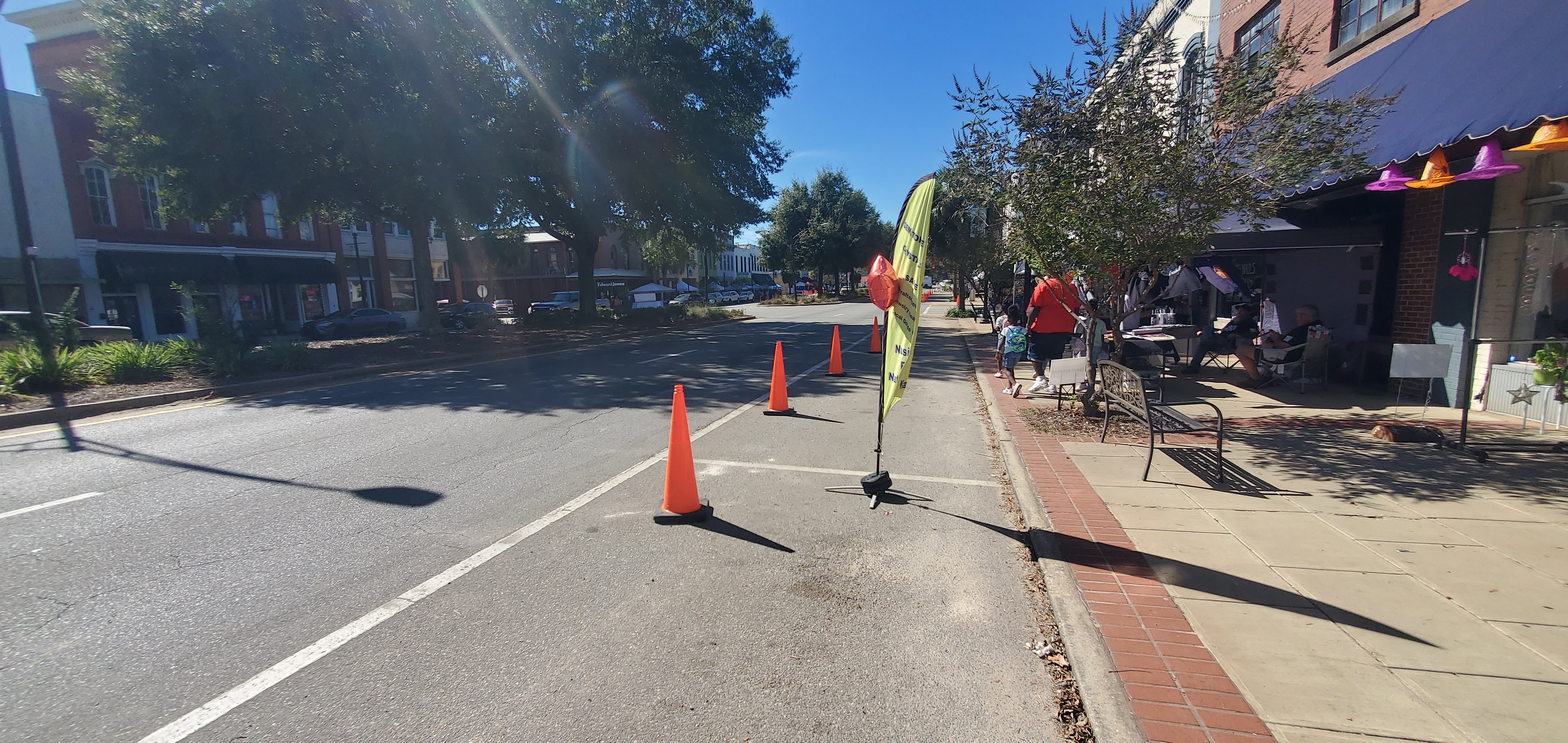 Downtown Quitman, south sidewalk