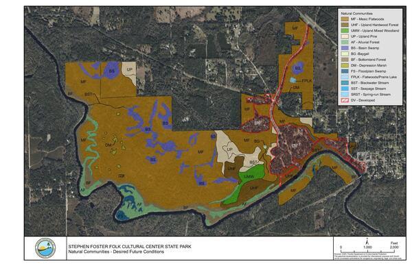 Natural Communities, Desired Future Conditions, Stephen Foster Maps Page 3