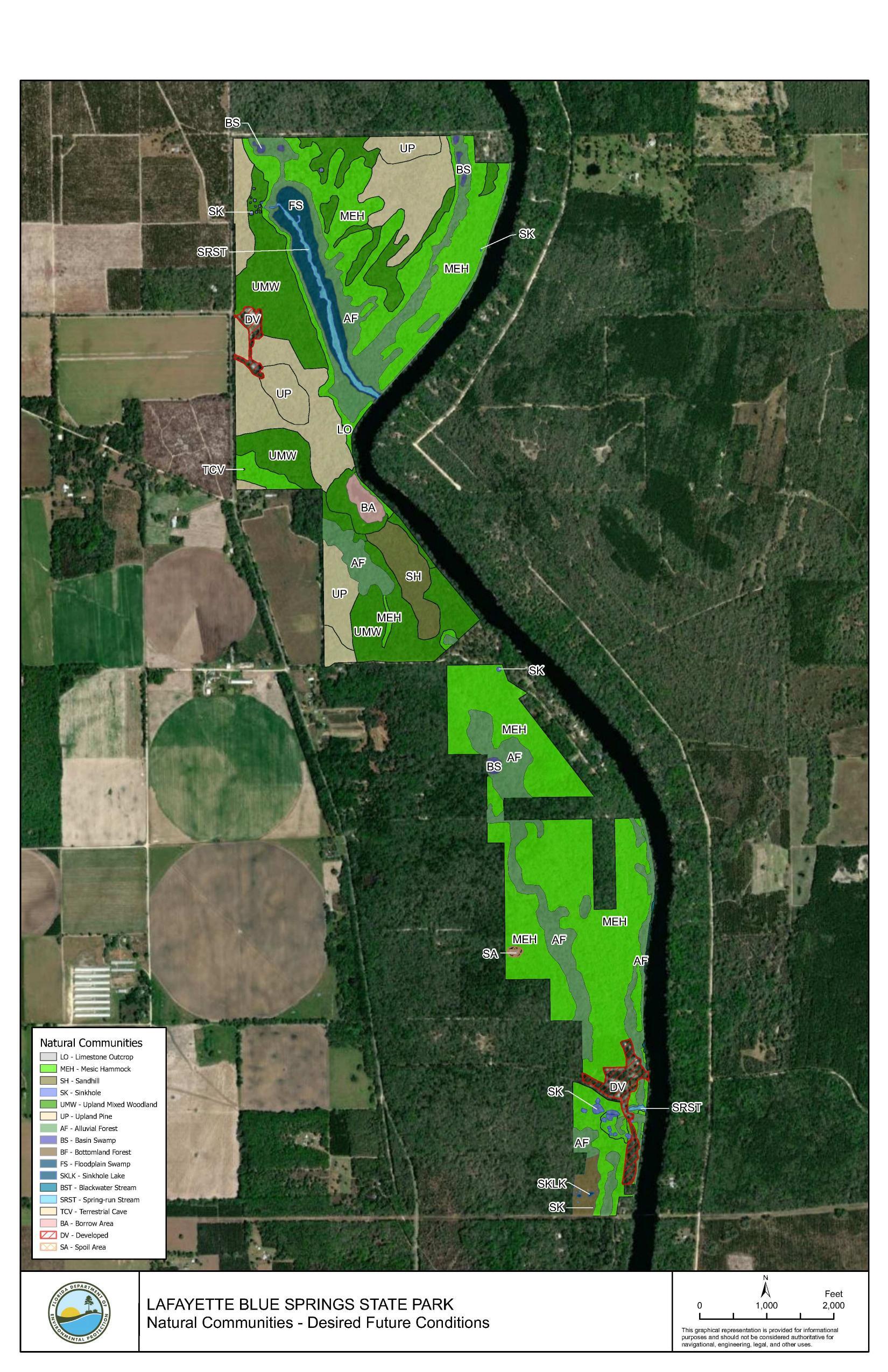 Natural Communities, Desired Future Conditions, Lafayette Blue Maps Page 3