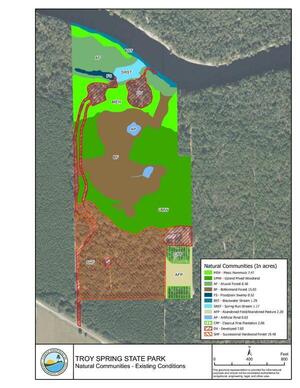 [Natural Communities, Existing Conditions, Troy Spring Maps Page 2]