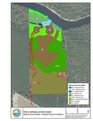 [Natural Communities, Desired Future Conditions, Troy Spring Maps Page 3]