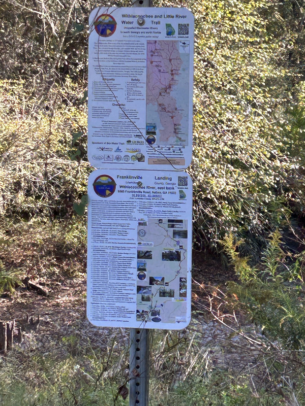 Signs, Franklinville, Withlacoochee River 2023-11-02