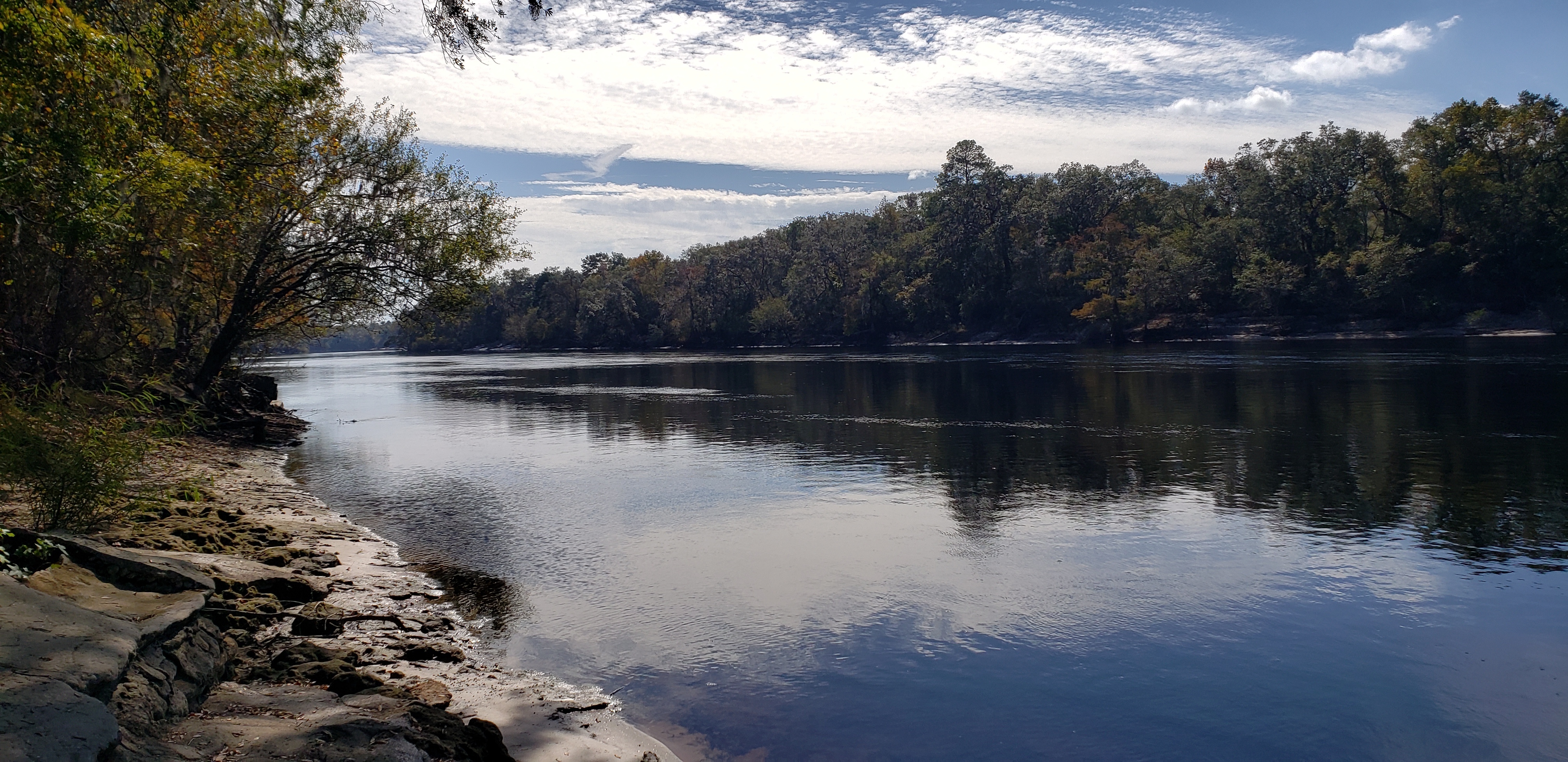 Ivey Memorial Park Ramp downstream, Suwannee River @ US 27 2023-11-09