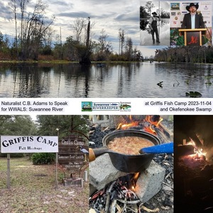 [IG: C.B. Adams, Griffis Fish Camp, Campfire Cooking, Suwannee River, Okefenokee Swamp]