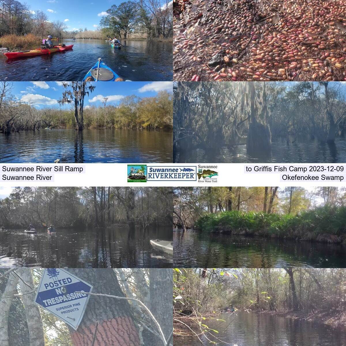 From Suwannee River Sill Ramp to Griffis Fish Camp 2023-12-09