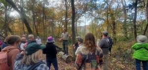 [Ranger Owen and people at Grassy Hole Spring, 14:27:06, 29.9684570, -82.7593337]