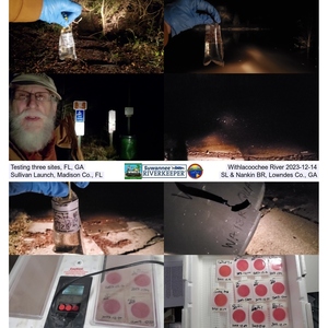 [IG: Three test sites, samples, and results, Withlacoochee River 2023-12-14]