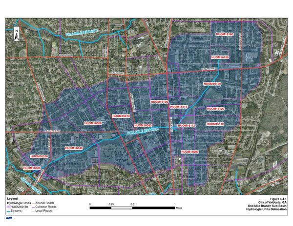 One Mile Branch in Valdosta Stormwater Master Plan