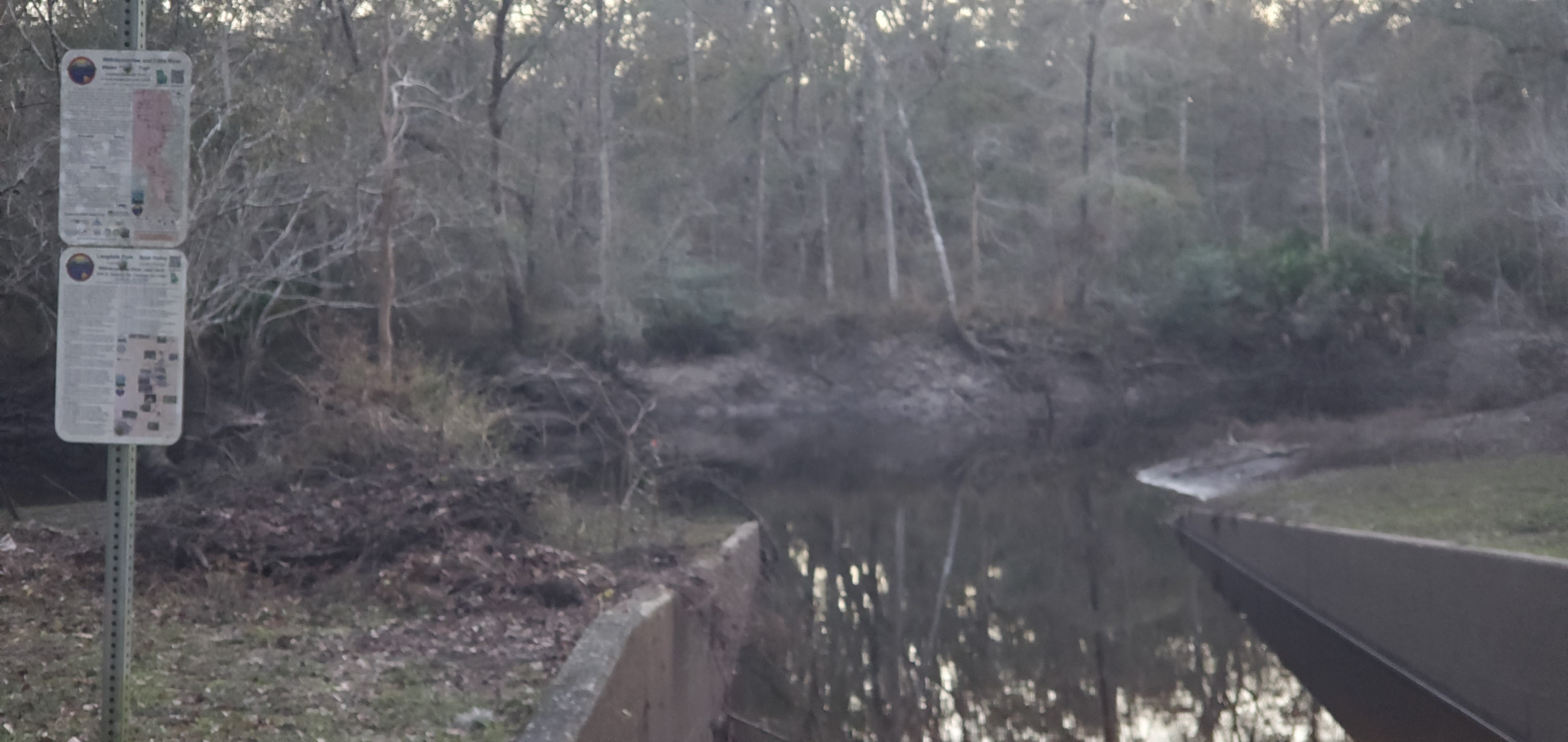 Langdale Park Boat Ramp Sign, Withlacoochee River @ North Valdosta Road 2024-01-04