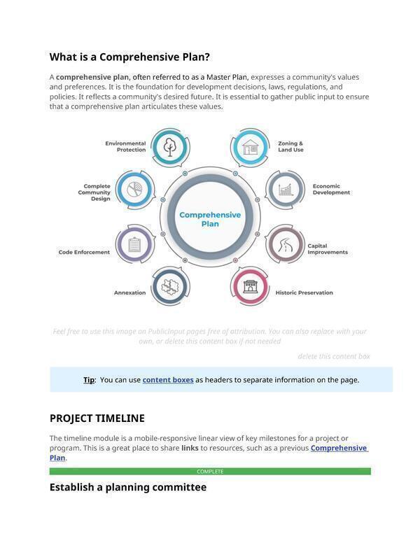 [What Is a Comprehensive Plan?]