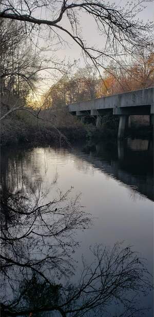 [Sunset, Vann Road, Mud Swamp Creek 2024-01-31]