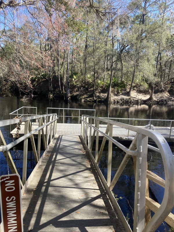 [O'Leno Dock, Santa Fe River @ O'Leno Park Road 2024-02-07]