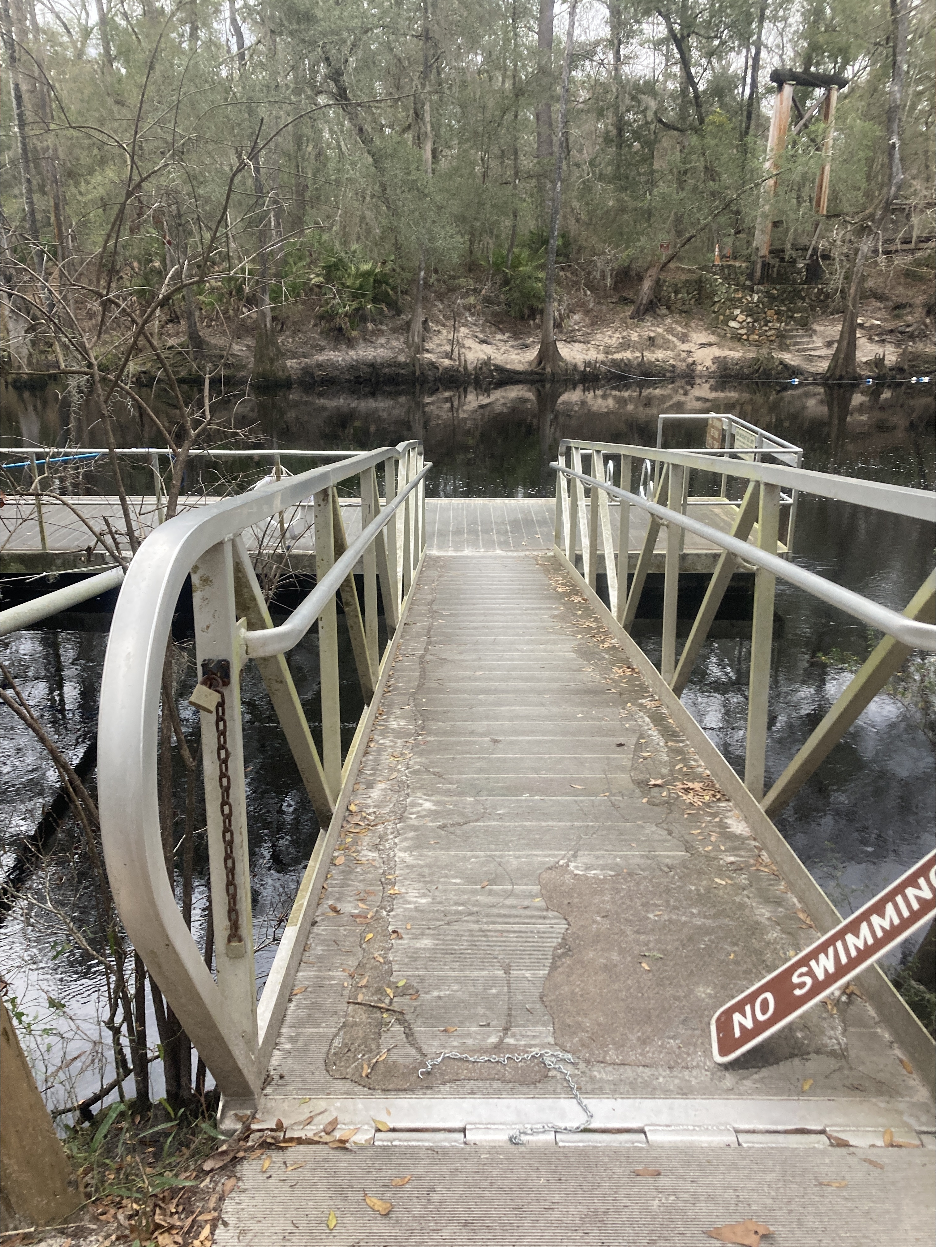 Ramp, O'Leno Dock, Santa Fe River @ O'Leno Park Road 2024-02-04