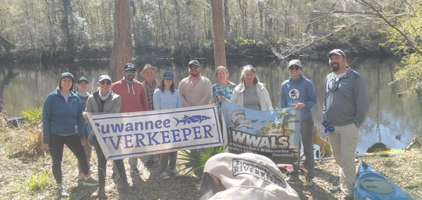 [Waterkeepers Florida, Santa Fe River, banners --John S. Quarterman]