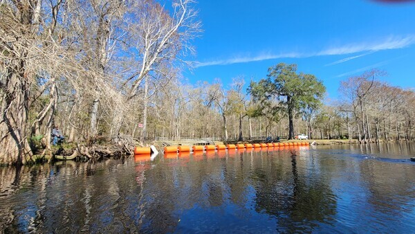 New swimming barrier at Rum Island County Park --Merrillee Malwitz-Jipson