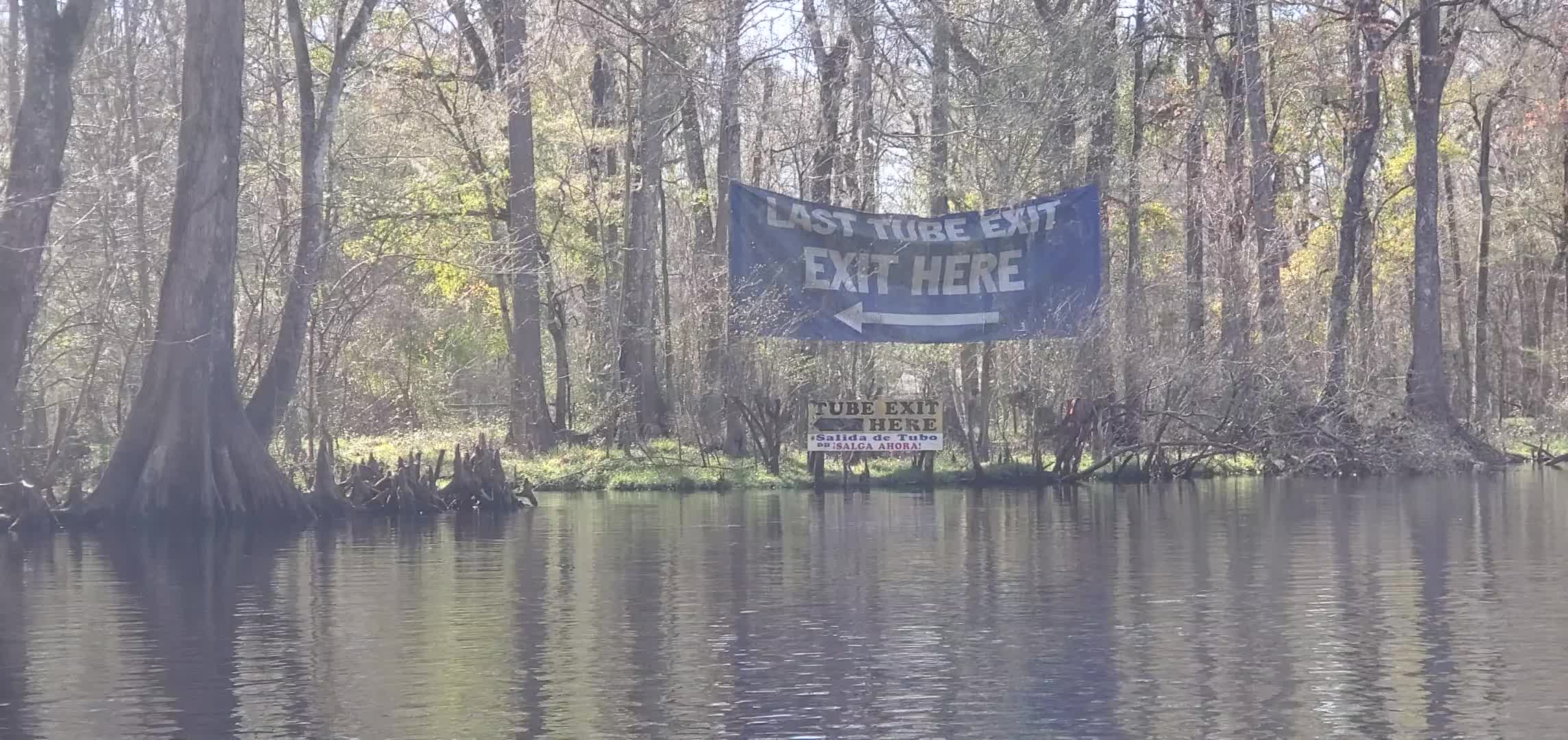 Movie: Last Tube Exit, Ginnie Springs Private Park, 14:37:55, 29.8411251, -82.7054466 (21M)