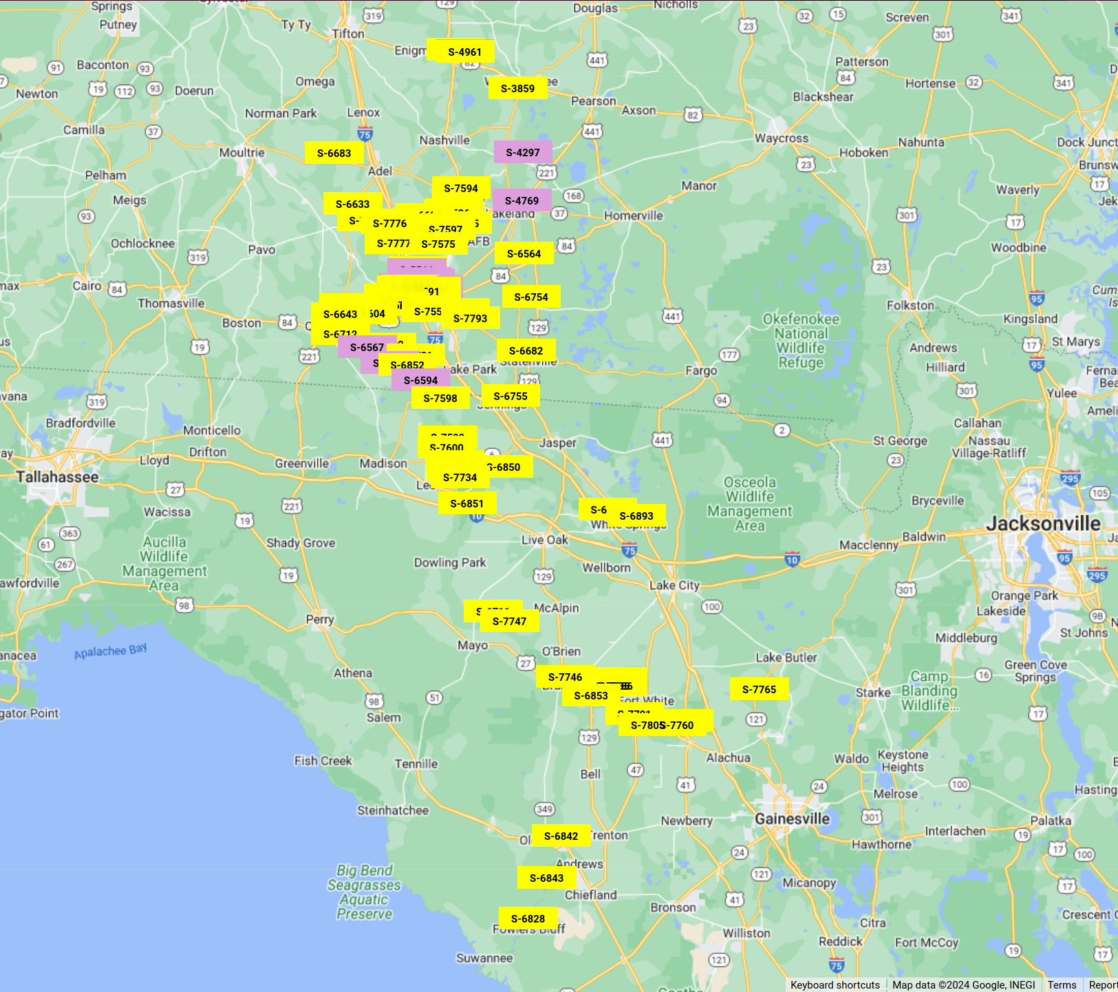 Plain Georgia Adopt-A-Stream Map