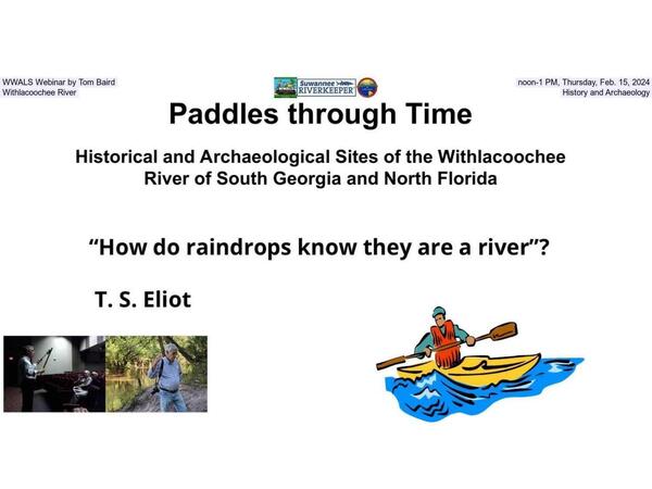 [Paddles through Time: Historical and Archaeological Sites of the Withlacoochee River of South Georgia and North Florida]