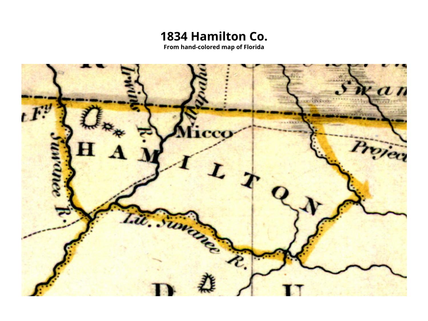 Historical Map: Hamilton County 1834