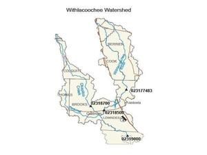 [Map: Withlacoochee Watershed]