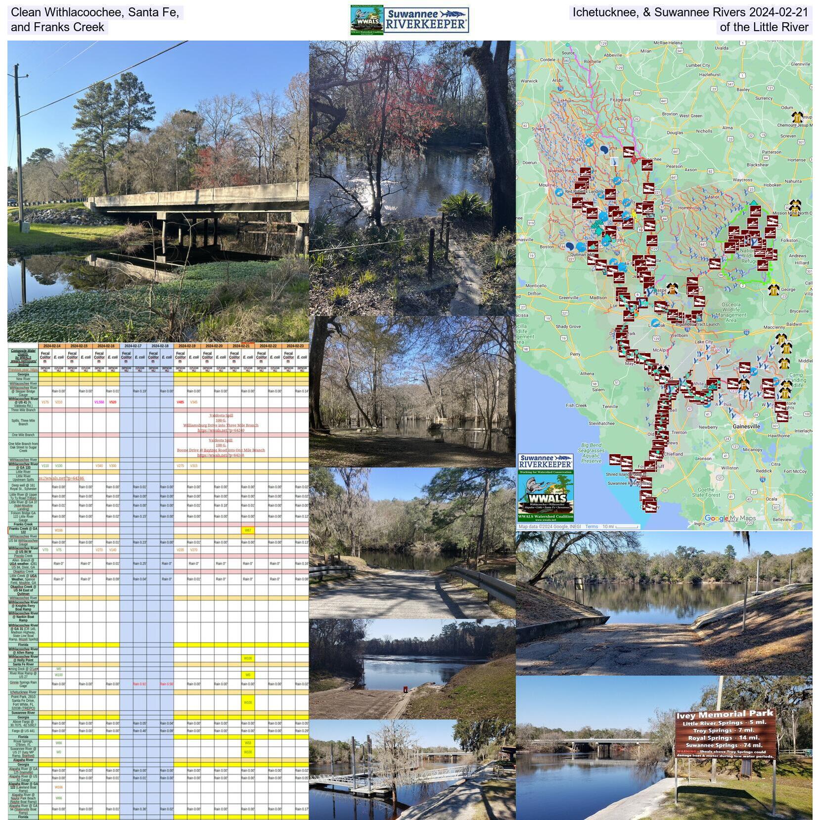 Chart, Clean Rivers and Creek, Map 2024-02-21