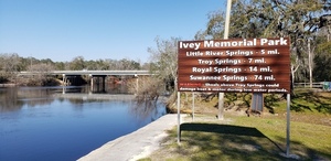 [Ivey Memorial Park Ramp Sign, Suwannee River @ US 27 2024-02-21]