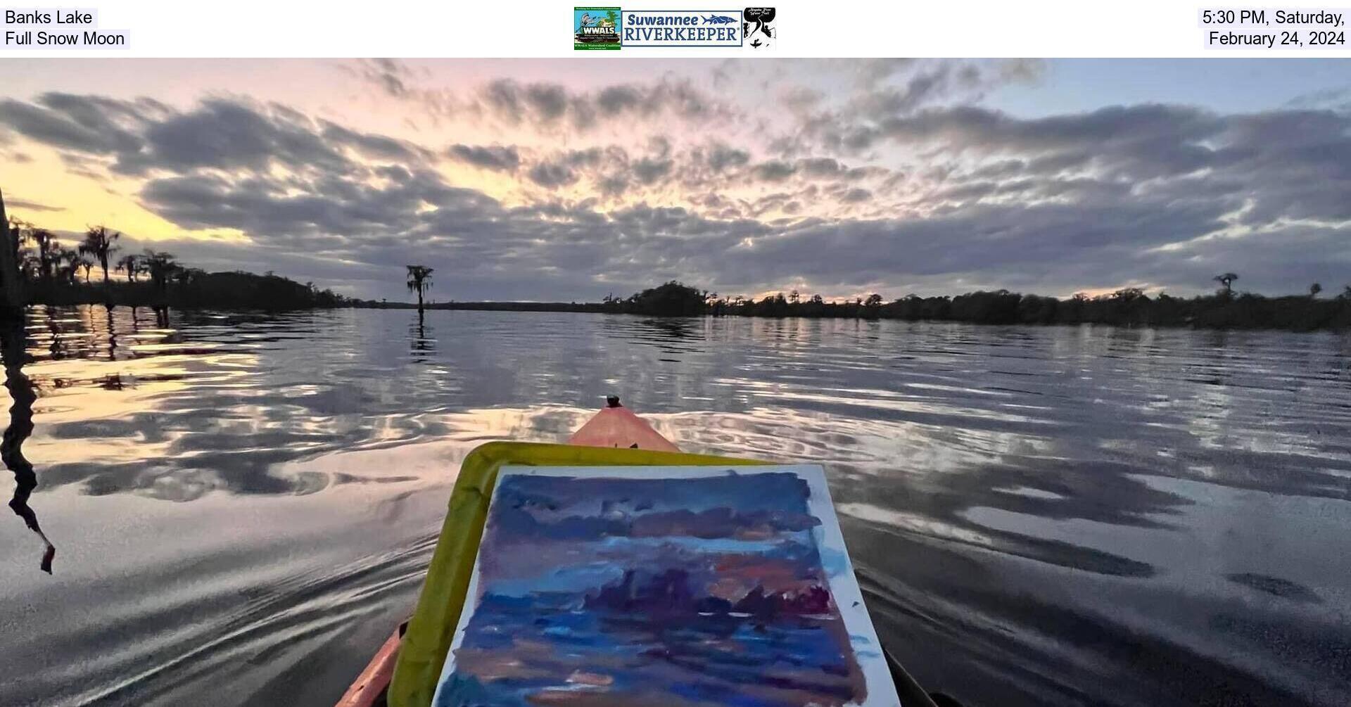 [Banks Lake and painting --Julie Bowland, February 5, 2023]