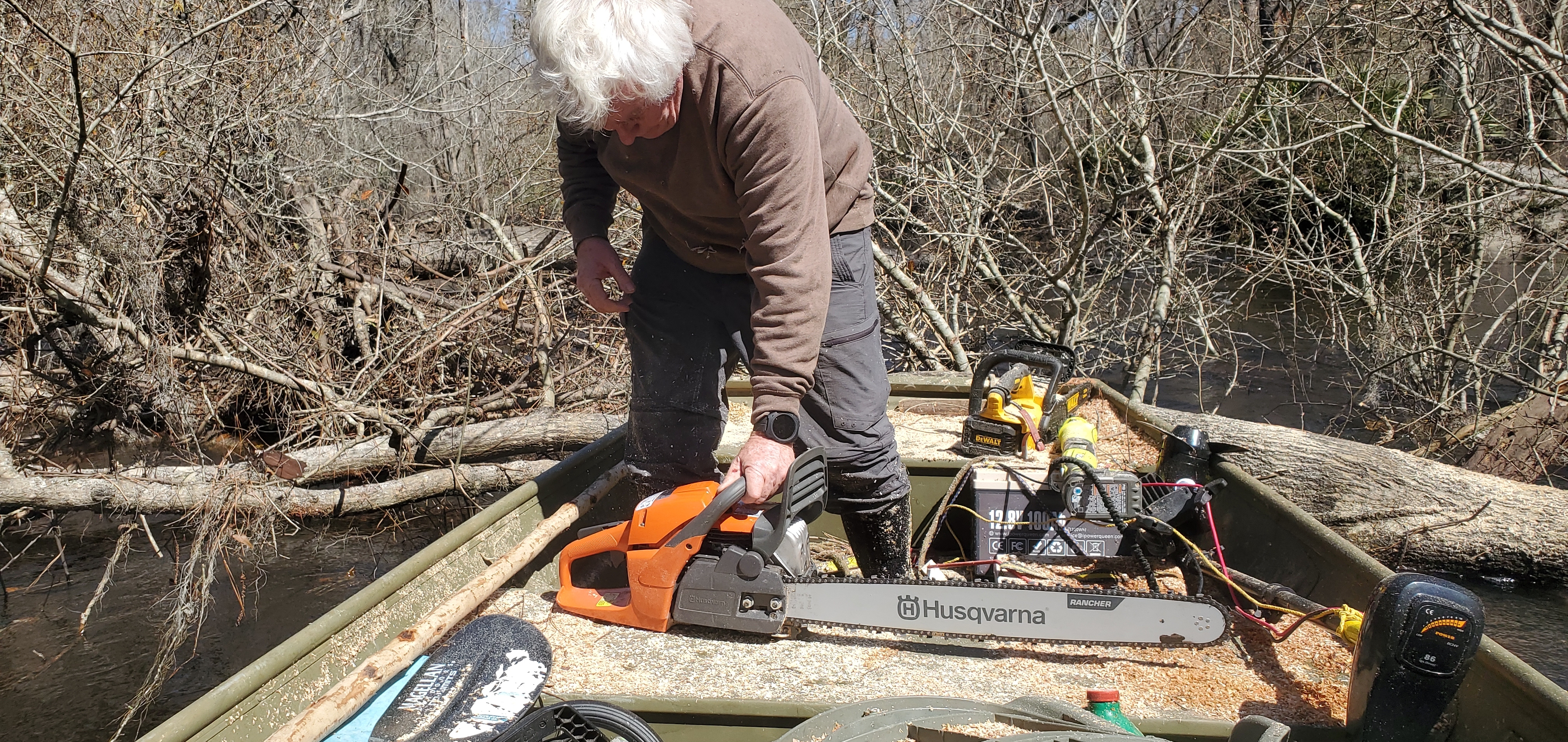 Husqvarna 460 Rancher 24-inch chainsaw (WGF grant), 12:32:46, 30.8593130, -83.3241900