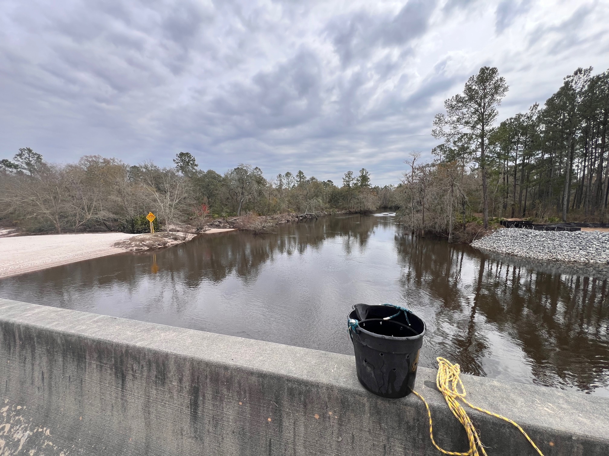 Ramp, Lakeland Boat Ramp, Alapaha River, 2024-02-29