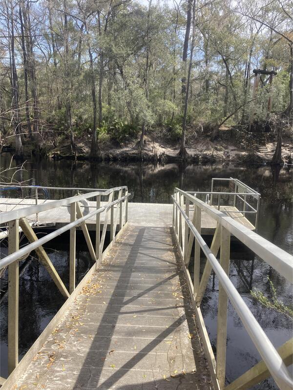 [O'Leno Dock, Santa Fe River @ O'Leno Park Road 2024-02-28]