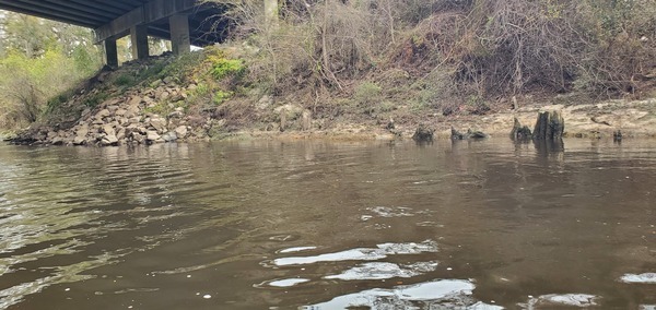 [Old Bridge piers, Little River, below GA 133 Bridge, 12:10:42, 30.8528339, -83.3468223]