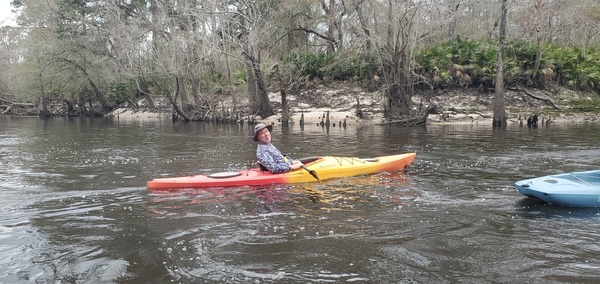 [Valdosta Mayor Scott James Matheson rounds the Little River Confluence, 14:11:30, 30.8548097, -83.3346845]