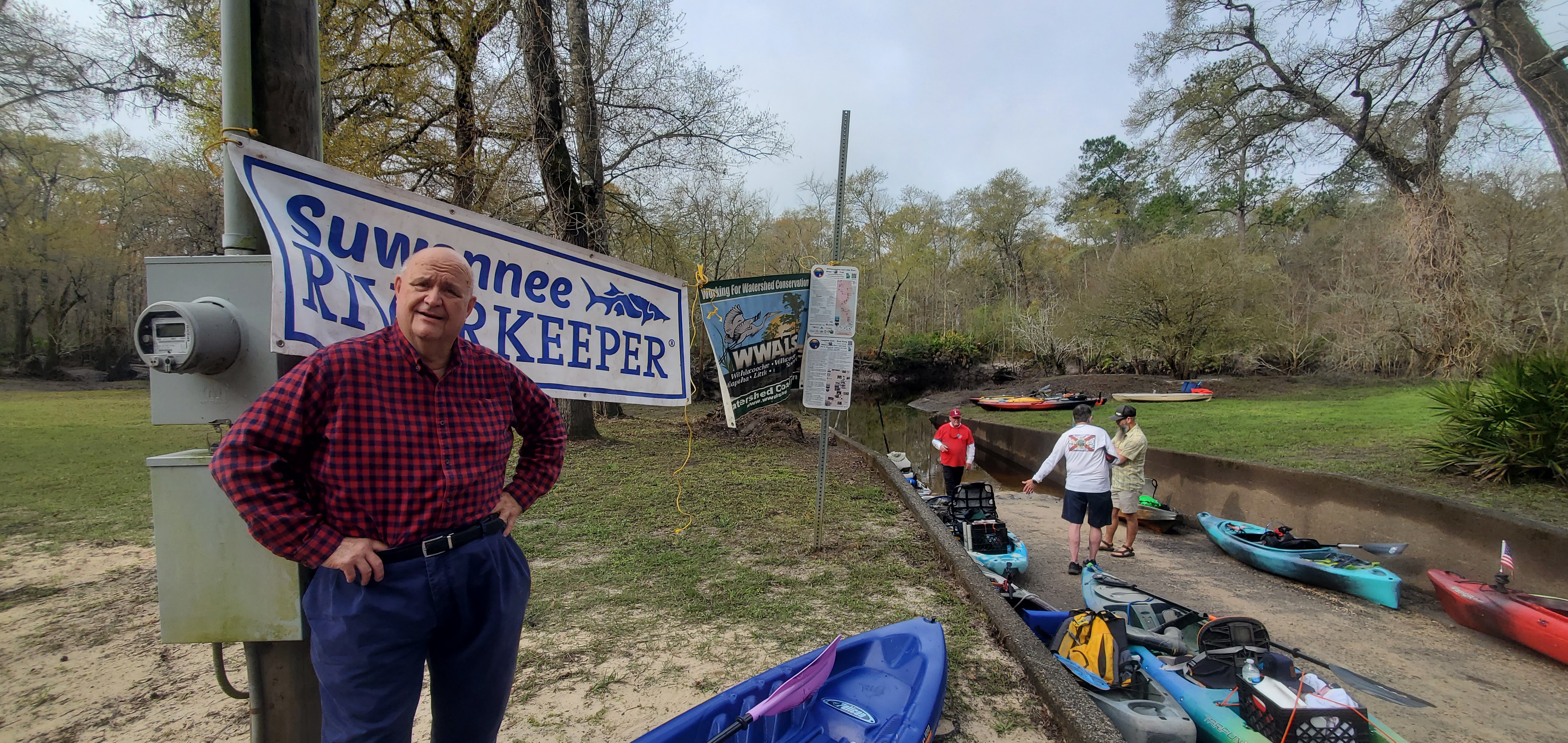 Lowndes County Chairman Bill Slaughter on Langdale Park Boat Ramp, Donald Davis, Lowndes County Museum, 09:19:57, 30.8877179, -83.3237571