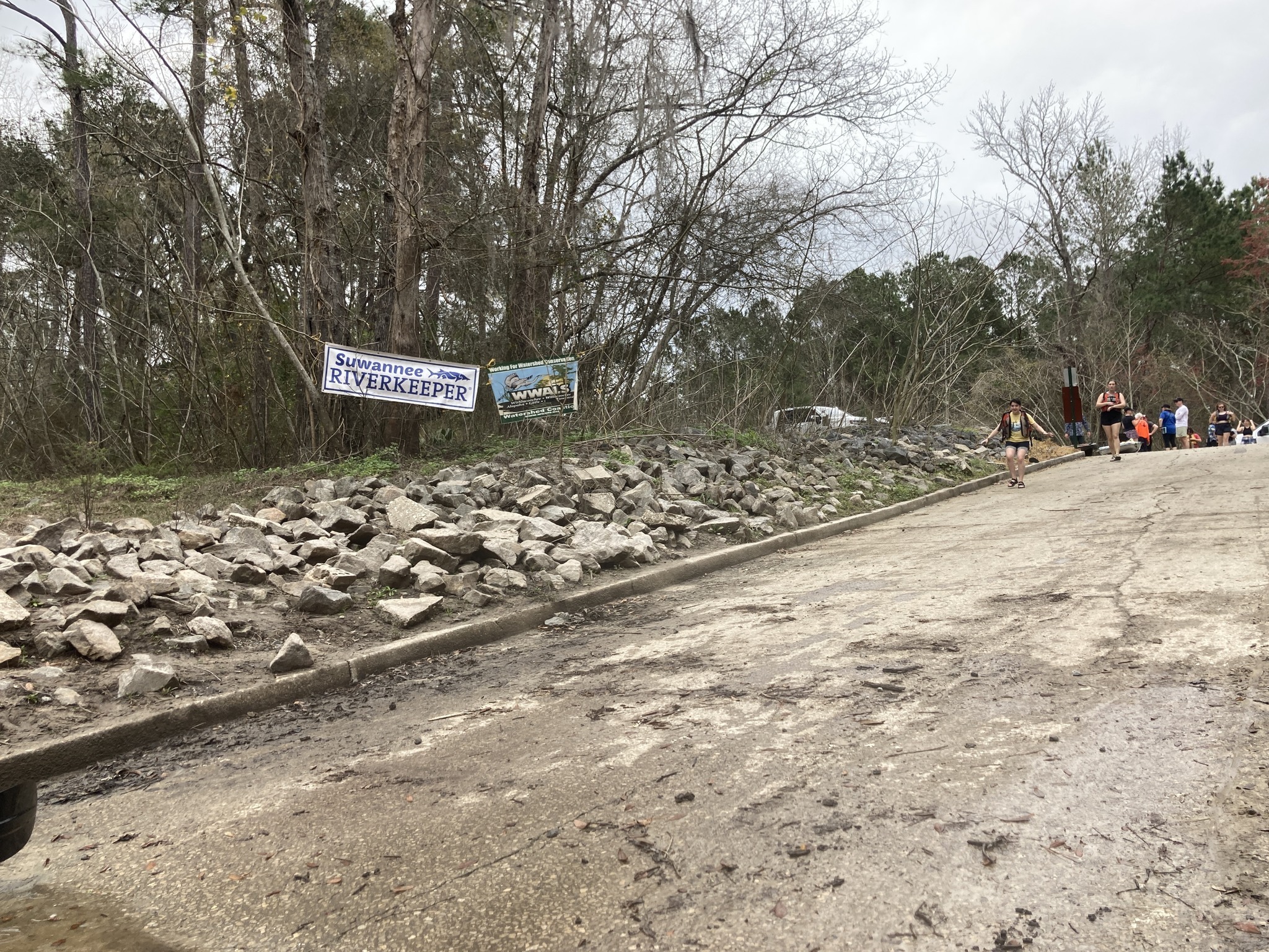 Banners at Troupville Boat Ramp --Gretchen Quarterman