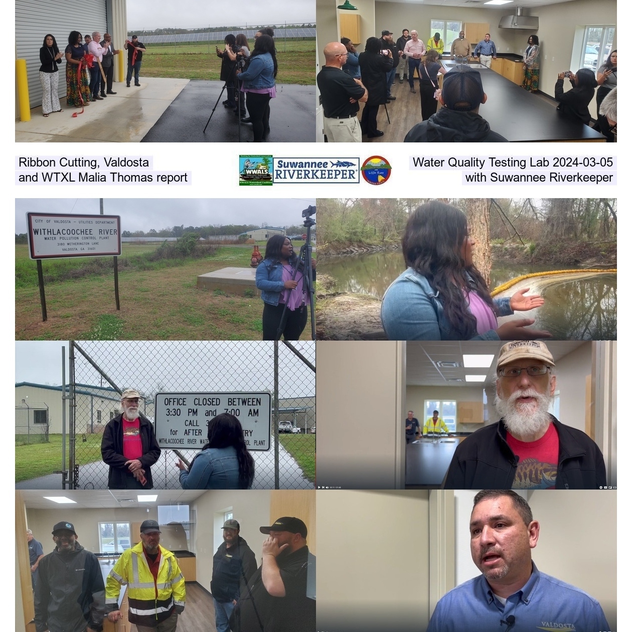 Ribbon cutting, Valdosta water quality lab tour, WTXL reporting 2024-03-05