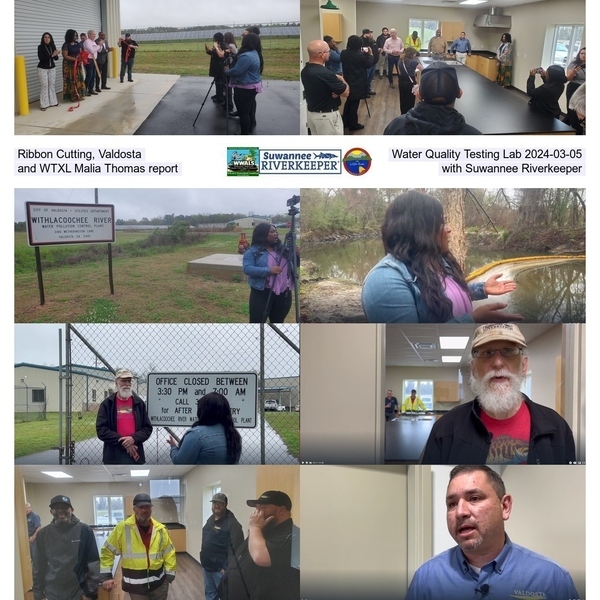 [Ribbon cutting, Valdosta water quality lab tour, WTXL reporting 2024-03-05]