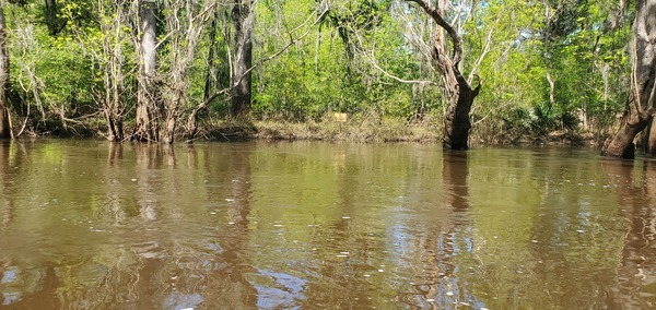 Sign at upstream end of prison grounds, 15:44:52, 30.8561909, -83.3479469