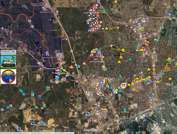 Map: Valdosta spills in WLRWT