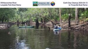 [Withlacoochee River, Earth Day Cleanup 2024-04-13, Langdale Park Boat Ramp, to Troupville Boat Ramp]