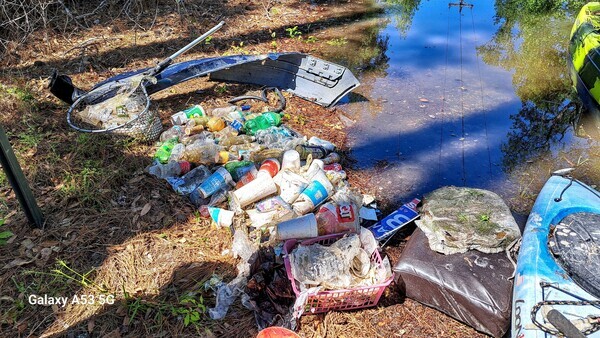 Sugar Creek Cleanup, 2024-04-13 --Suzy Hall