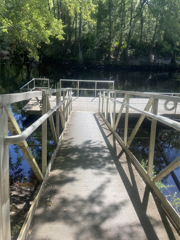 Access, O'Leno Dock, Santa Fe River @ O'Leno Park Road 2024-04-24