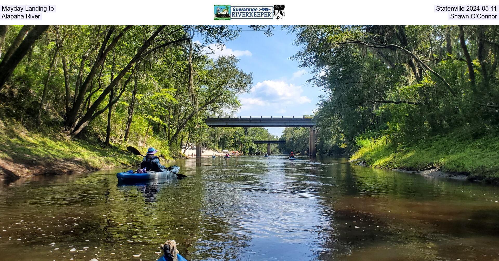 Mayday Landing to Statenville 2024-05-11, Alapaha River, Shawn O'Connor