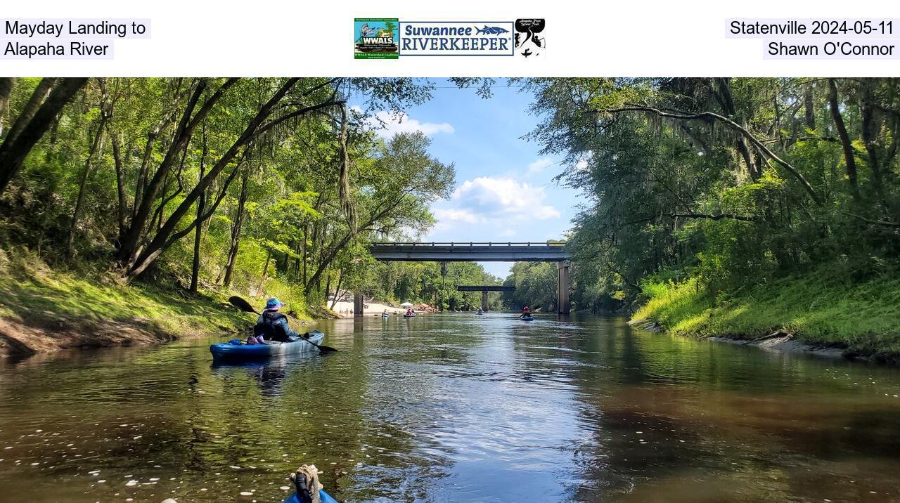 Mayday Landing to Statenville 2024-05-11, Alapaha River, Shawn O'Connor