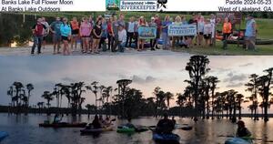 [Banks Lake Full Flower Moon, Paddle 2024-05-23, At Banks Lake Outdoors, West of Lakeland, GA]